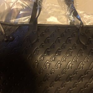 Pink and black GLAMAHOLIC original tote bag